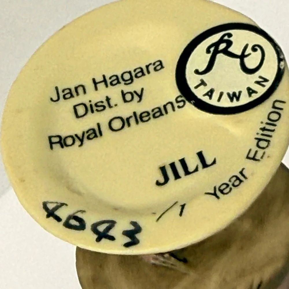 Jan Hagara Jill 1986 Year Edition Porcelain Ornament Figurine Royal Orleans Box